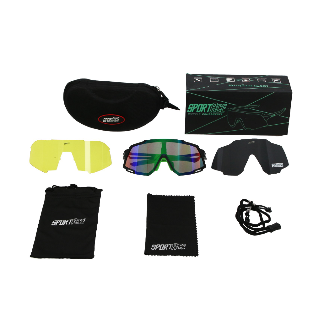 Gafas de Ciclismo SA-838 con Estuche y 3 Cristales Sportace