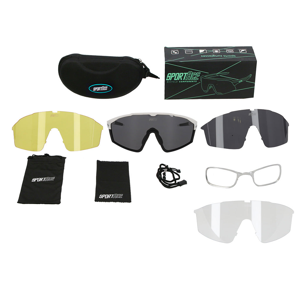 Gafas de Ciclismo SA-888 con Estuche y 3 Cristales Fotocromaticos Sportace