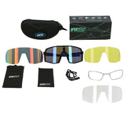 Gafas de Ciclismo SA-858 con Estuche y 3 Cristales Fotocromaticos Sportace