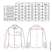 Camisa Hombre Grafa Manga Larga Volta Beige