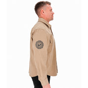 Camisa Hombre Grafa Manga Larga Volta Beige