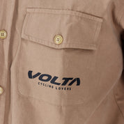 Camisa Hombre Grafa Manga Larga Volta Beige