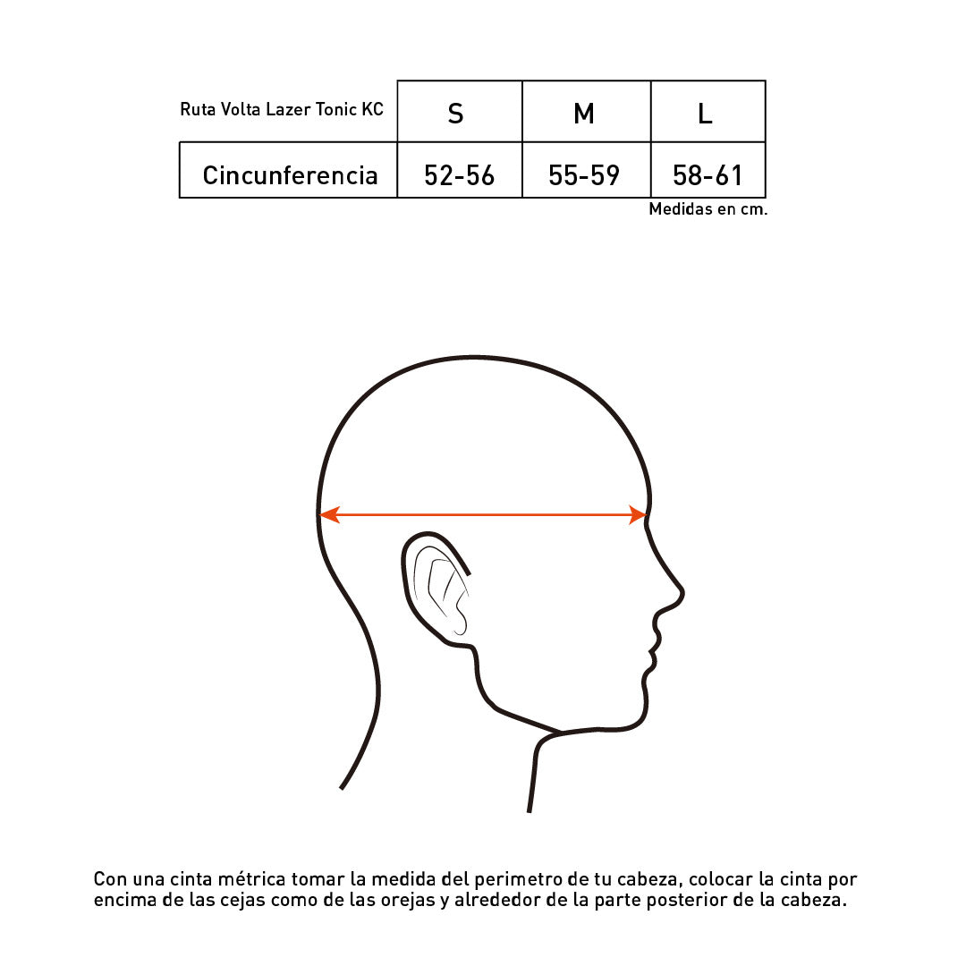 Casco Ruta Volta Lazer Tonic KC